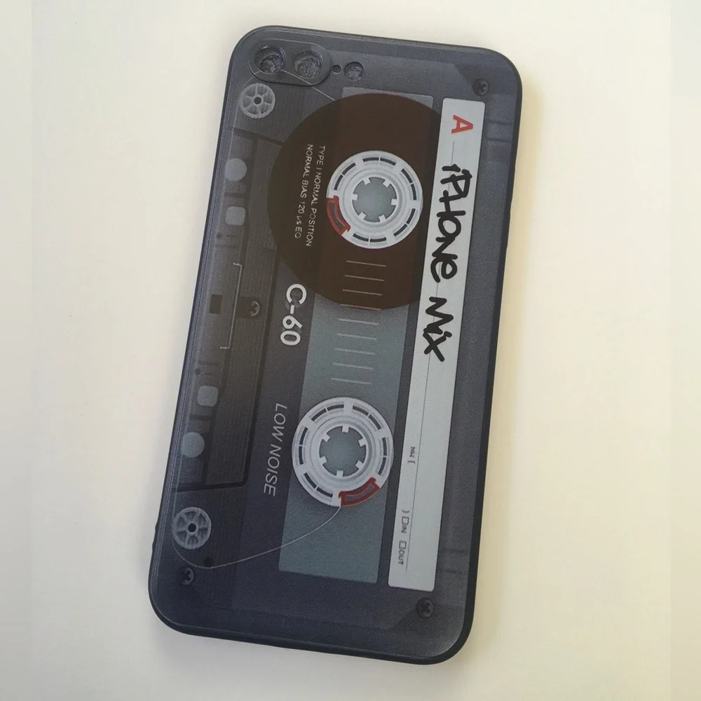 💥3for$28 New Retro Tape Cassette Cellphone Cover IPhone 7P 8P Case